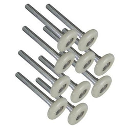 2" Nylon Garage Door Rollers 4" Stem (set of 10)