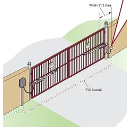LiftMaster LA400PKGUL Solar Dual Swing Gate Operator-Overhead Door Parts Canada