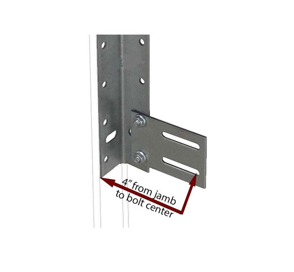 Garage Door Flag Bracket 4" Slotted Canada Fast Shipping Overhead