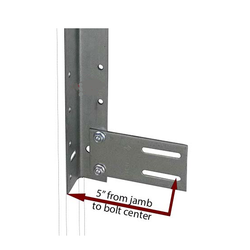 Garage Door Commercial Flag Bracket 5" Slotted 12ga (Pair)