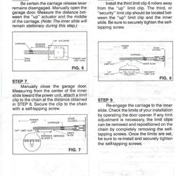 Genie 24701R.S Garage Door Chain Drive Dog Limits (set 3)