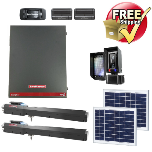 LiftMaster LA500XL20W Solar Dual Gate Opener Canada Free Shipping