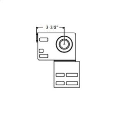 3-3/8 Garage Door Flanged End Bearing Bracket 12ga - Pair