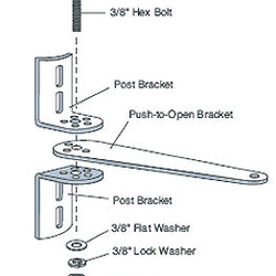 Liftmaster 50-19503 Push to Open Bracket Kit for LA400-Overhead Door Parts Canada
